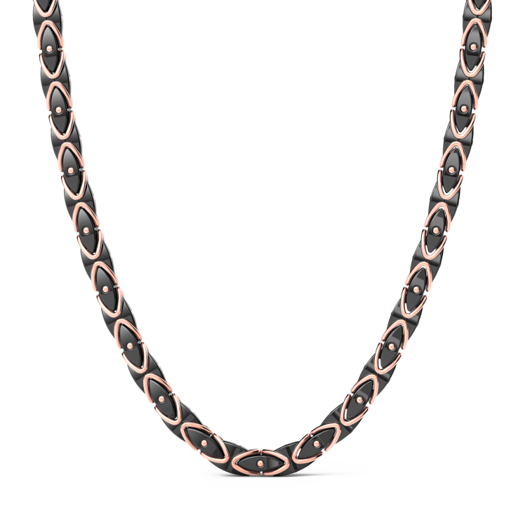 Collana Zancan in oro 18kt e ceramica nera.