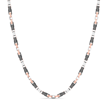 Collana Zancan in oro 18kt e ceramica nera.