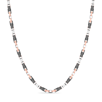 Collana Zancan in oro 18kt e ceramica nera.