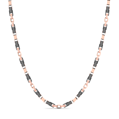 Zancan 18k gold and black ceramic necklace.
