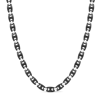 Zancan 18k gold, diamonds and black ceramic necklace.