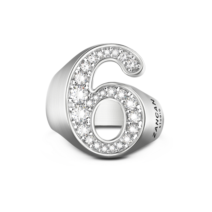 Anello Zancan Studio in argento e pietre.