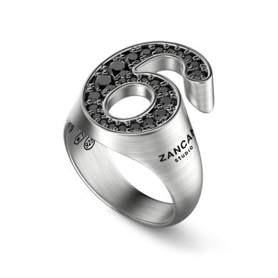 Anello Zancan Studio in argento e pietre.