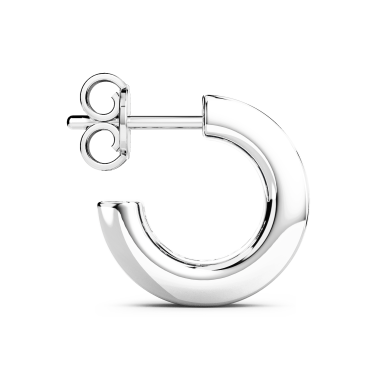 Boucle d'oreille Zancan en argent.