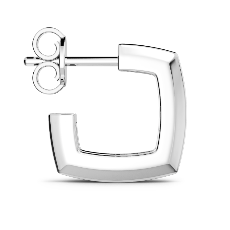 Zancan earring in sterling silver.