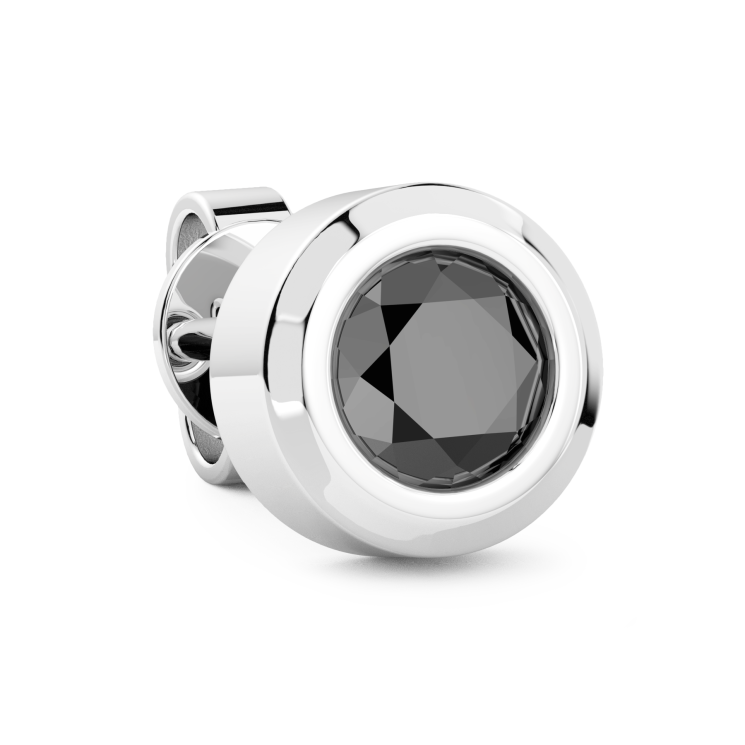 Zancan earring in sterling silver.