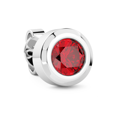 Boucle d'oreille Zancan en argent.