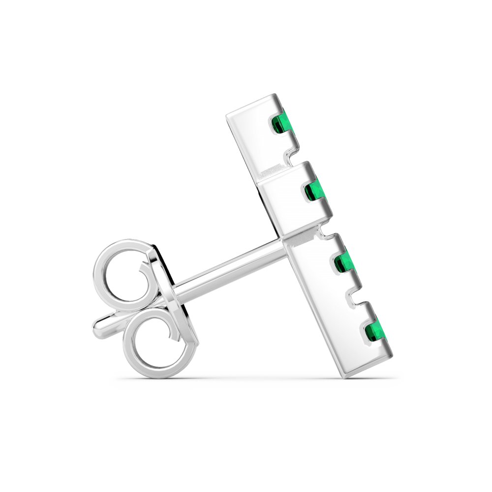 Zancan earring in sterling silver.