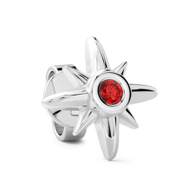 Boucle d'oreille Zancan en argent.