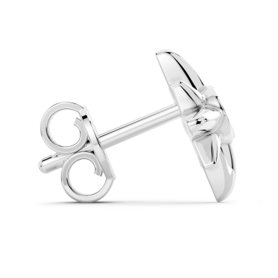 Boucle d'oreille Zancan en argent.