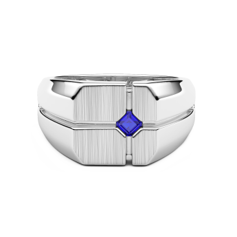 Anello chevalier Zancan in argento e pietre naturali.