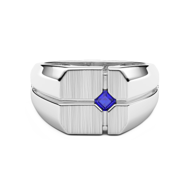 Anello chevalier Zancan in argento e pietre naturali.