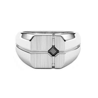 Anello chevalier Zancan in argento e pietre naturali.
