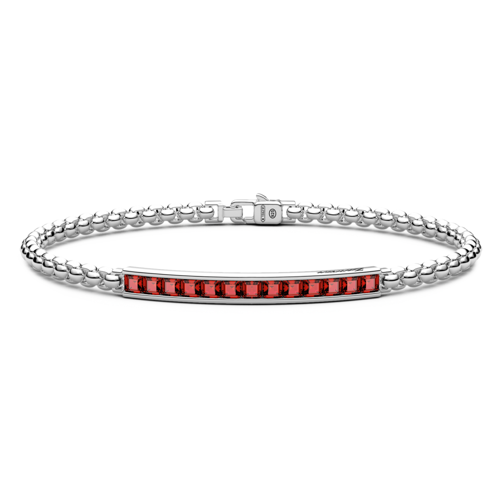 Bracciale Zancan in argento con pietre naturali.