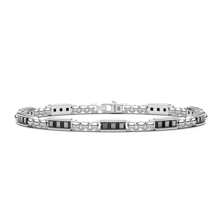 Bracciale Zancan in argento con pietre naturali.
