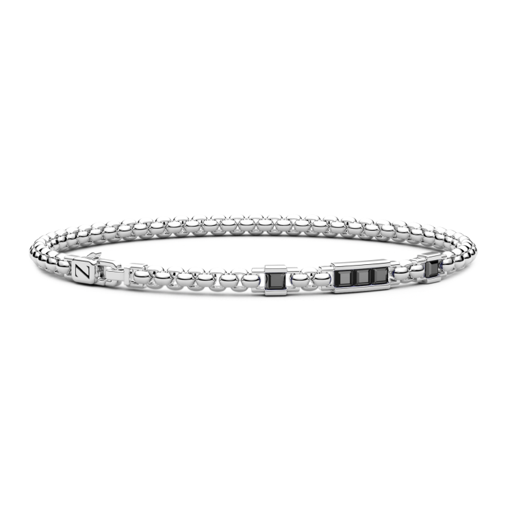 Bracciale Zancan in argento con pietre naturali.