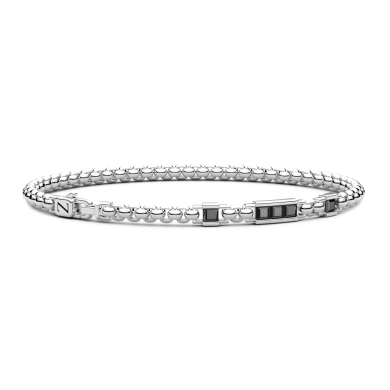 Bracciale Zancan in argento con pietre naturali.