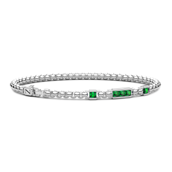 Bracciale Zancan in argento con pietre naturali.