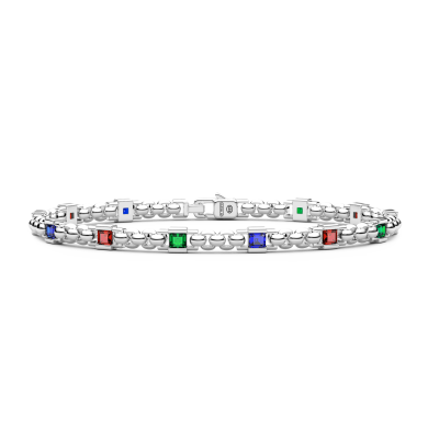 Bracciale Zancan in argento con pietre naturali.