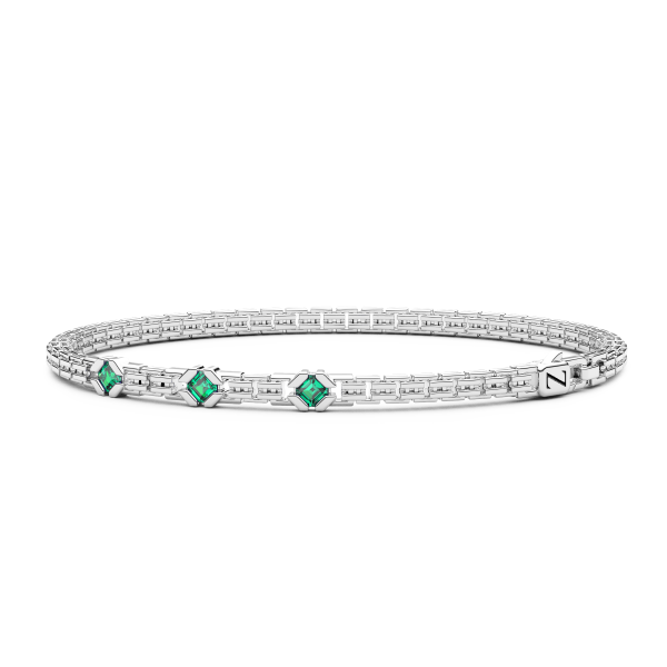 Zancan silver bracelet with natural stones.