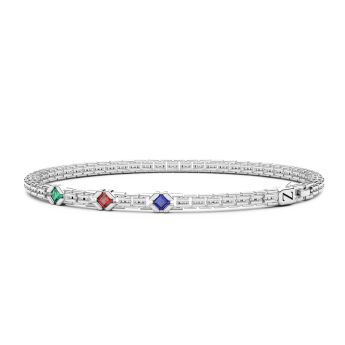 Bracciale Zancan in argento con pietre naturali.