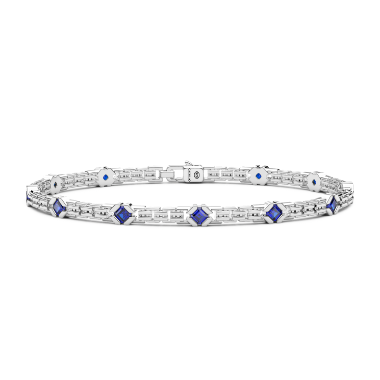Zancan silver bracelet with natural stones.