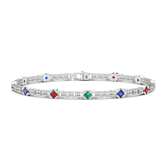 Bracciale Zancan in argento con pietre naturali.
