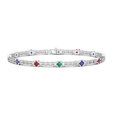 Bracciale Zancan in argento con pietre naturali.