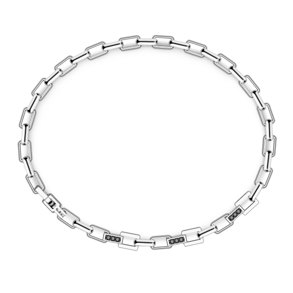 Zancan silver bracelet with natural stones.