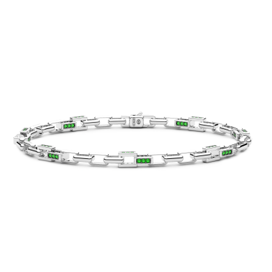 Zancan silver bracelet with natural stones.