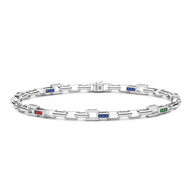 Bracciale Zancan in argento con pietre naturali.