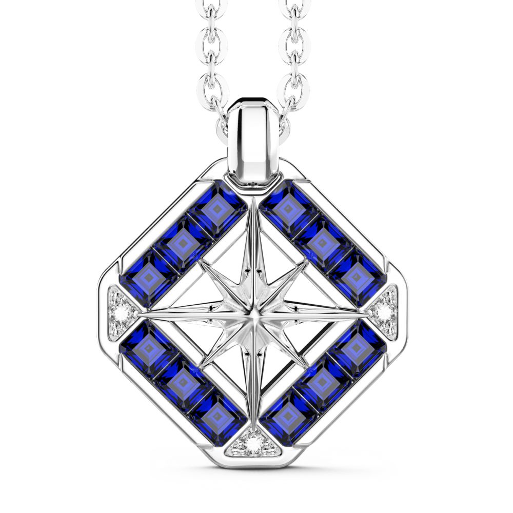 Collana Zancan in argento con pietre naturali