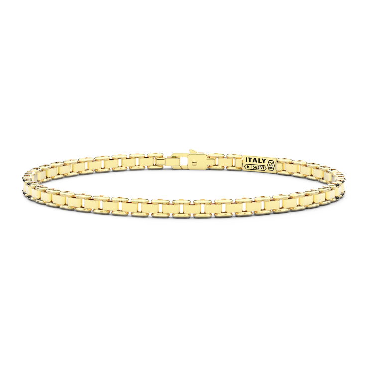 Pulsera Zancan de oro blanco con diamantes.