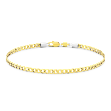 Pulsera Zancan de oro blanco con diamantes.