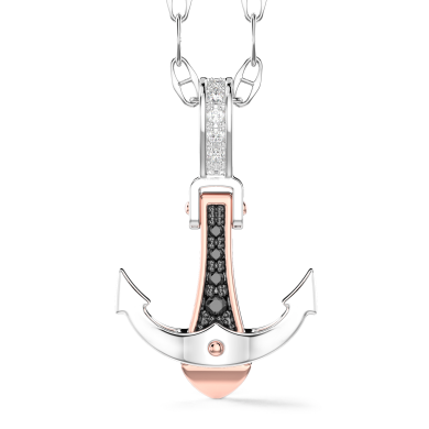 Zancan-Kette aus Gold mit Windrosenanhänger und Diamanten.
