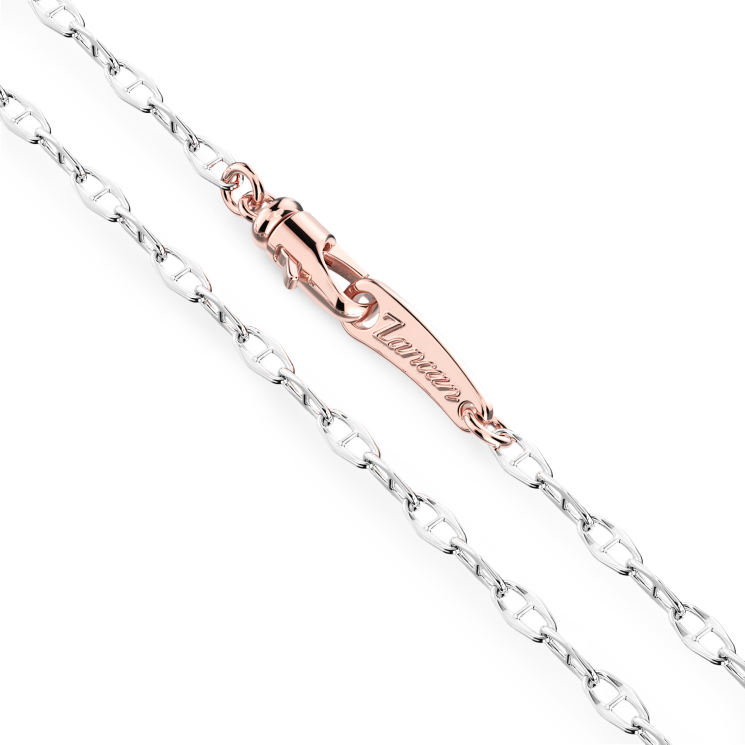 Zancan-Kette aus Gold mit Windrosenanhänger und Diamanten.