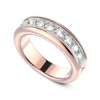Anello Zancan in oro 18kt e diamanti. 2