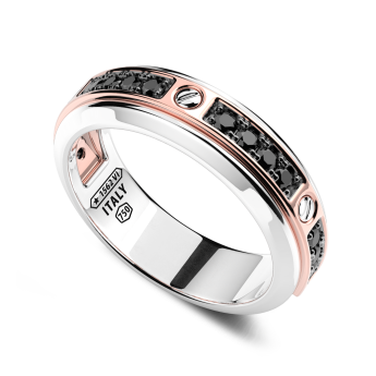 Anello Zancan in oro 18kt con diamante solitario. 2