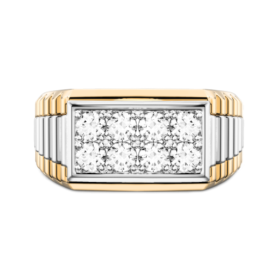 Anello Zancan in oro 18kt con diamantI.
