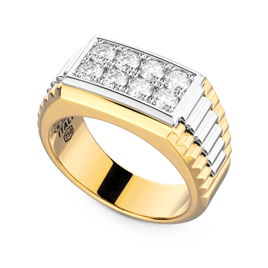 Anello Zancan in oro 18kt con diamantI.