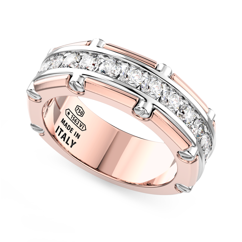 Anello Zancan in oro 18kt e diamanti.