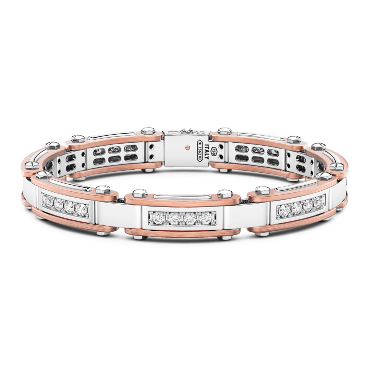 Bracciale Zancan in oro 18kt e diamanti bianchi.