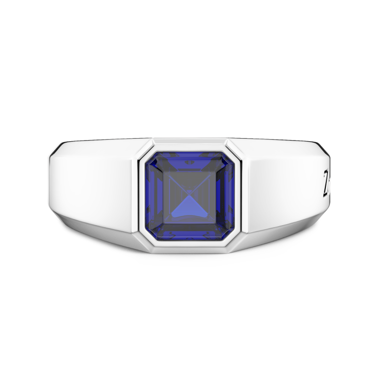 Anello Zancan in oro 18kt con zaffiro blu.