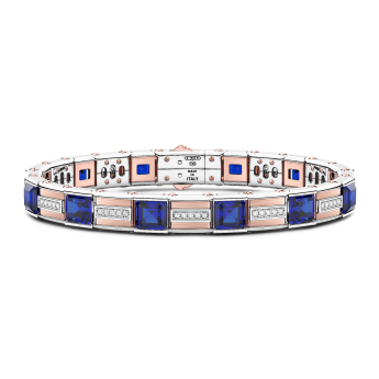 Bracciale Zancan in oro 18kt con zaffiro blu.