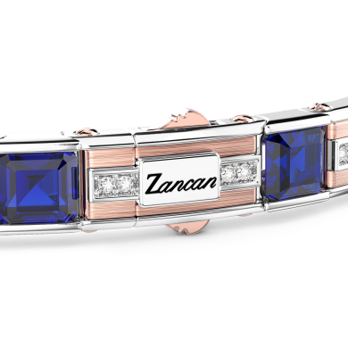 Bracciale Zancan in oro 18kt con zaffiri blu.