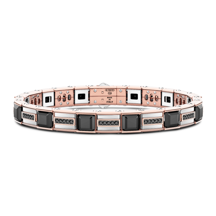 Bracciale Zancan in oro 18kt con diamanti neri.