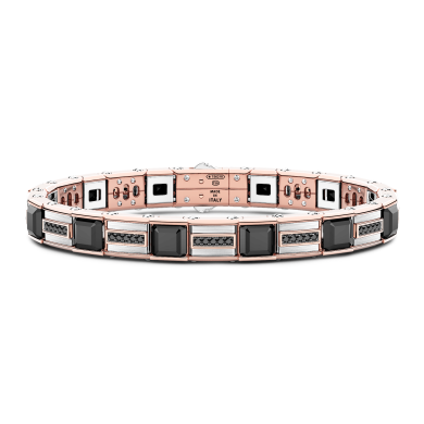 Bracciale Zancan in oro 18kt con diamanti neri.