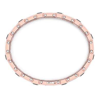 Bracciale Zancan in oro 18kt con diamanti neri.