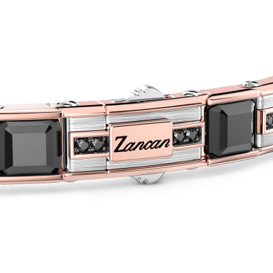 Bracciale Zancan in oro 18kt con diamanti neri.
