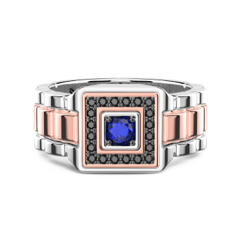 Anello Zancan in oro 18kt con diamanti.